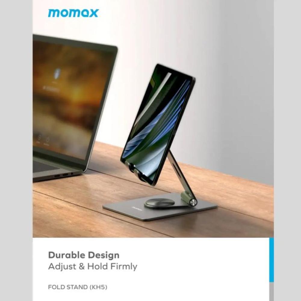 موماكس حامل جوال و تابلت قابل للدوران 360 درجة مصنوع من الألومنيوم - بنفسجي