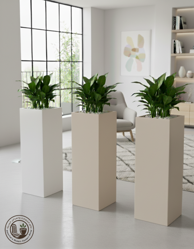 مركن فيبر قلاس طويل مربع الشكل عصري M23