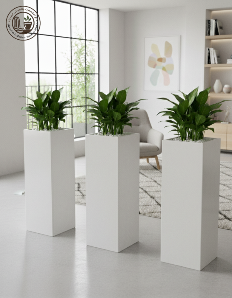 مركن فيبر قلاس طويل مربع الشكل عصري M23