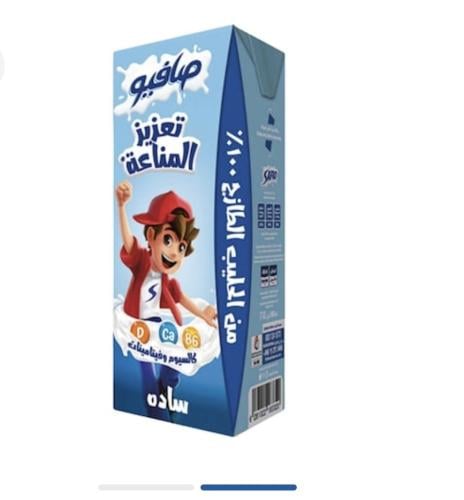 كرتون صافيو حليب ساده 185مل
