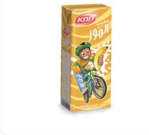 كي دي دي حليب موز 18×180مل