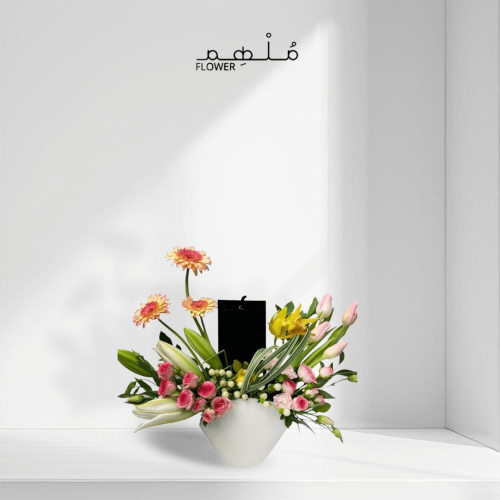 بوكيه زهور بألوان حالمة