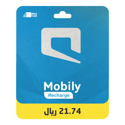 بطاقة شحن موبايلي 21.74 ريال