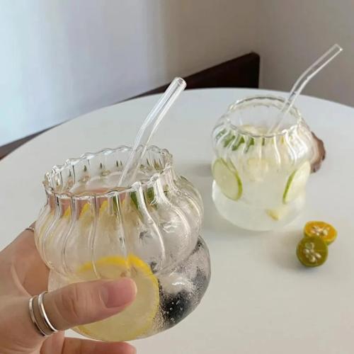 كوب زجاجى شفاف مقاوم للحرارة