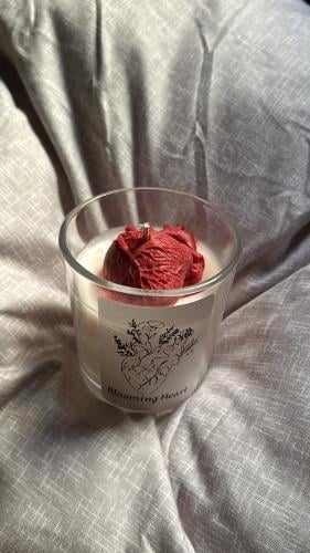 Blooming Heart Candle