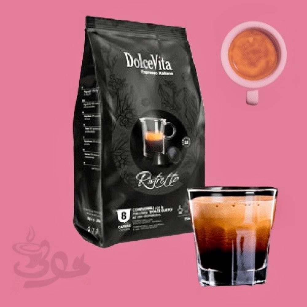 كبسولات اسبريسو ريستريتو  دولتشي فيتا RISTRETTO