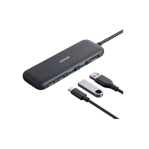 ‎موزع متعدد المنافذ انكر 5 في 1 منفذين USB-A , منف...