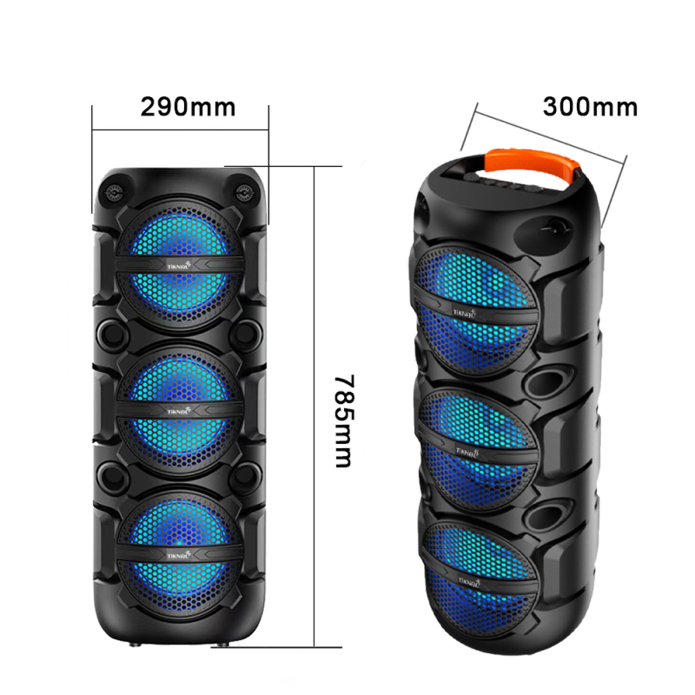 مكبر صوت حفلات تيكنال TIKNAL TKH104 مع ميكروفون وجهاز تحكم عن بعد