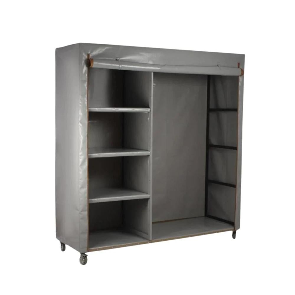 دولاب تخزين 2 متر في 2 متر عمق 70 سم - رمادي