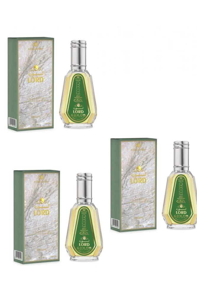 3 حبات عطر لورد للرجال بخاخ 50مل