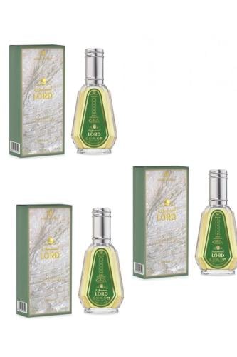 3 حبات عطر لورد للرجال بخاخ 50مل