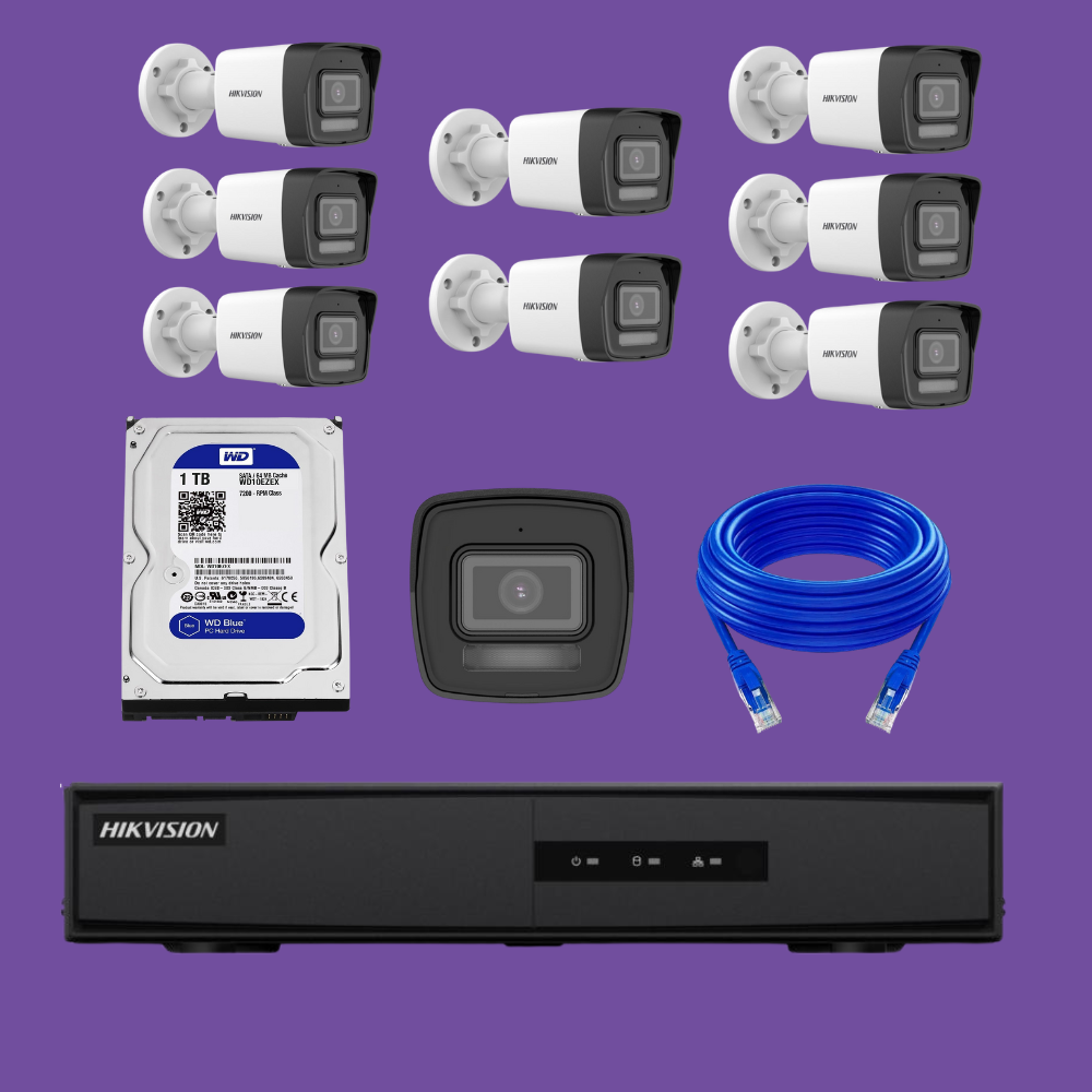 باقات كاميرات بدقة 8 ميغا بكسل IP شامل التركيب