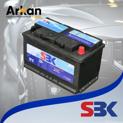 SBK 58043 80DIN 80AH بطارية اس بي كي