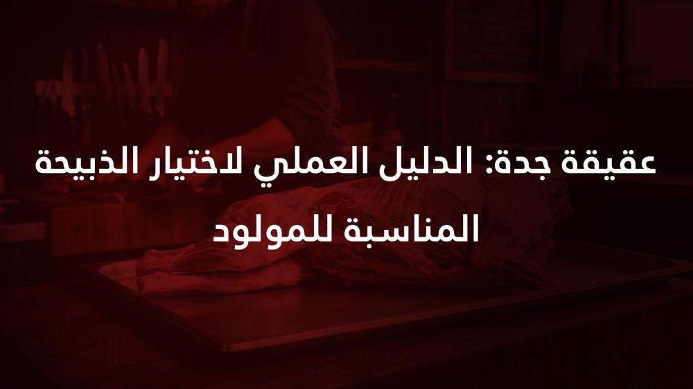 عقيقة جدة: الدليل العملي لاختيار الذبيحة المناسبة للمولود