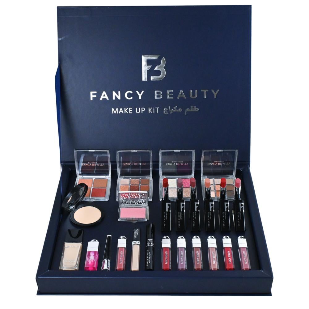 بوكس فانسي بيوتي (FANCY BEAUTY) بديل ديور – طقم مكياج فاخر متكامل 24 قطعة لإطلالة أنيقة
