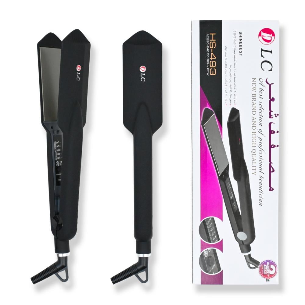 مملس الشعر الاحترافي بالسيراميك HS-493 من DLC شاين بيست