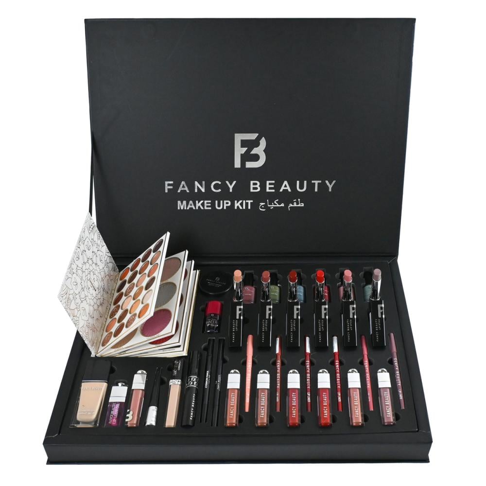 بوكس فانسي بيوتي (FANCY BEAUTY) بديل ديور – طقم مكياج فاخر متكامل 24 قطعة لإطلالة أنيقة