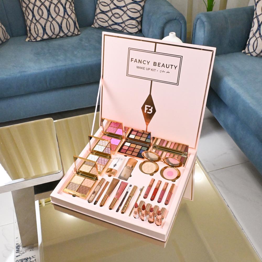 بوكس فانسي بيوتي (Fancy Beauty) بديل شارلوت تيلبوري – طقم مكياج فاخر 24 قطعة متكاملة