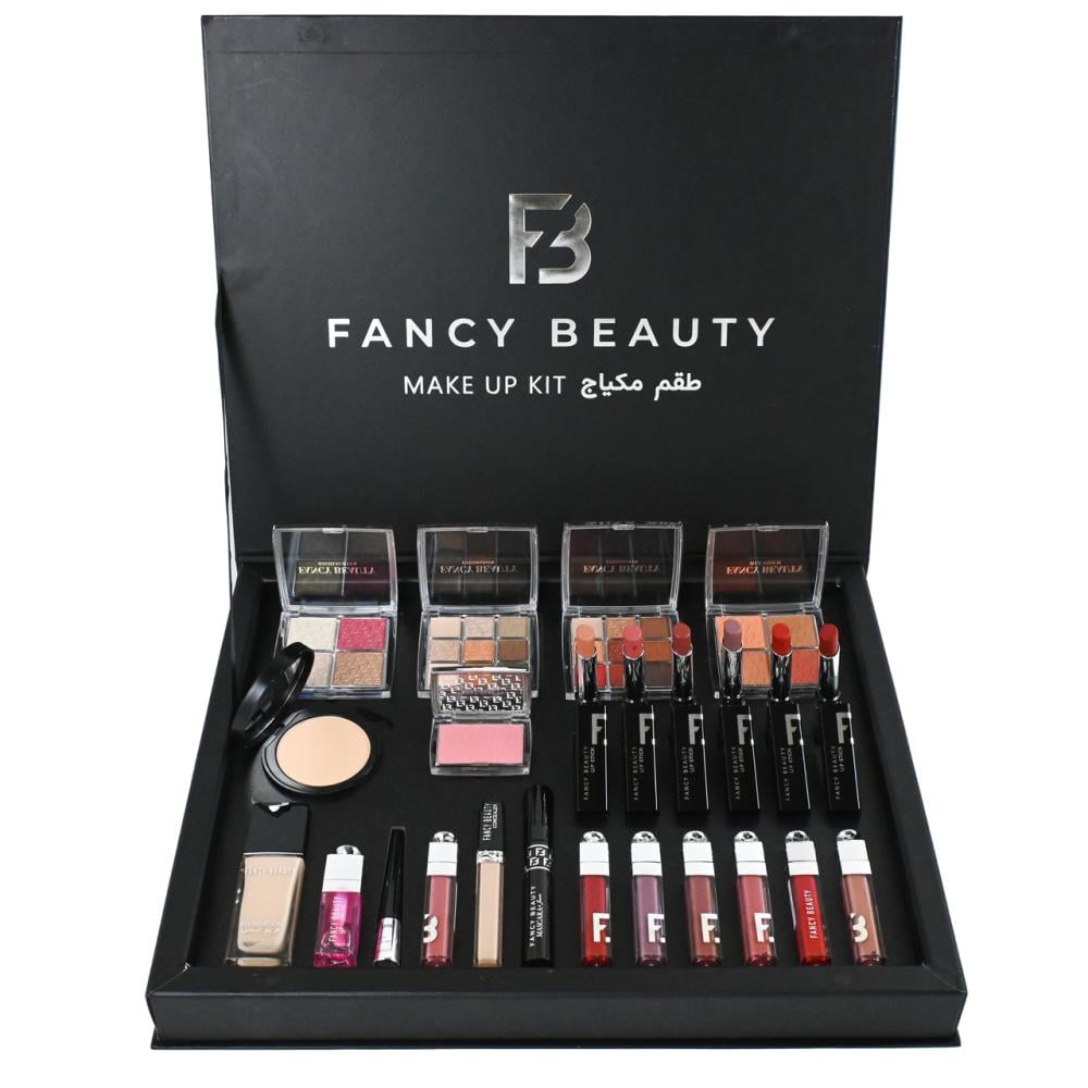 بوكس فانسي بيوتي (FANCY BEAUTY) بديل ديور – طقم مكياج فاخر متكامل 24 قطعة لإطلالة أنيقة