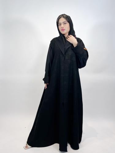 عبايه كلوش چاكار بتدخيله اسود انترنت