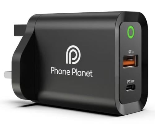 فون بلانت شاحن جداري منفذين يو اس بي و تايب سي 30w