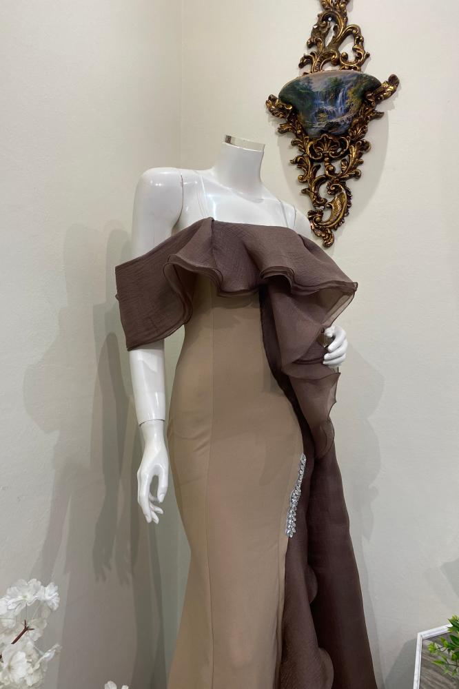 فستان كريب ودي جيرل ذيل