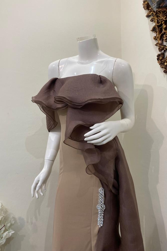 فستان كريب ودي جيرل ذيل