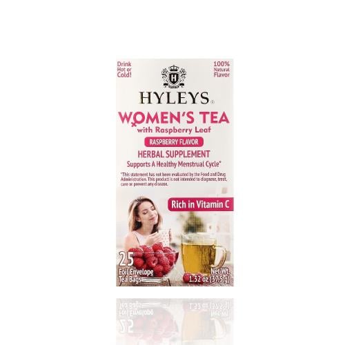 شاي بنكهة التوت للنساء من هايليز - 25 كيس شاي - يدعم الدورة الشهرية الأنثوية ودورة الطمث الصحية
