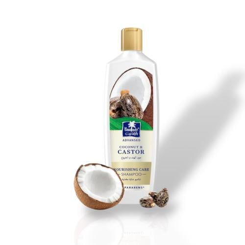 باراشوت شامبو للشعر عناية مغذية بجوز الهند و الخروع -340 مل