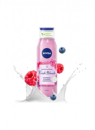 نيفيا جل الاستحمام فريش بليندز المنعش بخلاصة توت العليق والتوت البري وحليب اللوز 300 مل