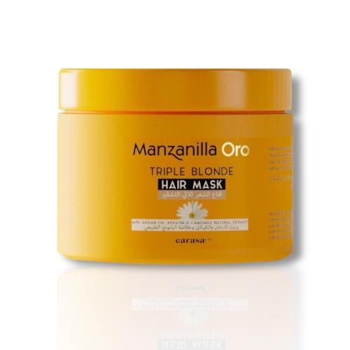 قناع الشعر الثلاثي الأشقر من كاراسا مانزانيلا أورو 250 مل