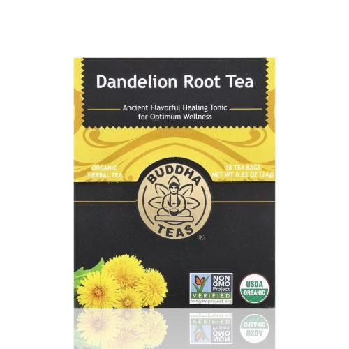 شاي أعشاب عضوي، جذور الهندباء ، خالٍ من الكافيين ، 18 كيس شاي ، 0.83 أونصة (24 جم)