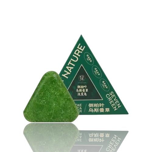 صابونة الاعشاب السبعة الطبيعية المثلثة لتكثيف الشعر -120جرام