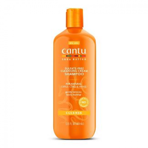 شامبو كانتو للشعر الطبيعي بزبدة الشيا خالي من الكبريتات 400 مل - Cantu Shea Butter for Natural Hair Sulfate-Free Cleansing Cream Shampoo 400ml