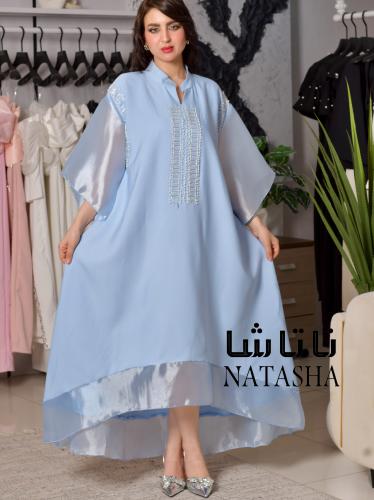 فستان ناعم بأكمام انيقة وتصميم مريح