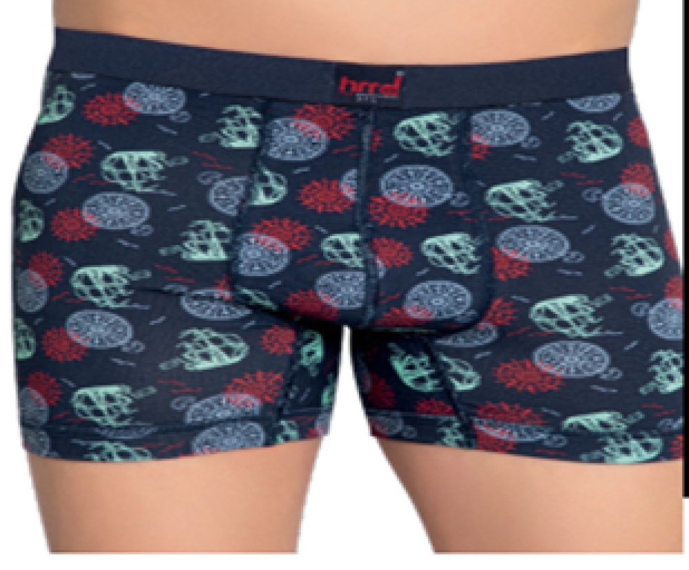 ببوكس 3 قطع وكسر برسوم متعددة  (قطن و ليكرا)