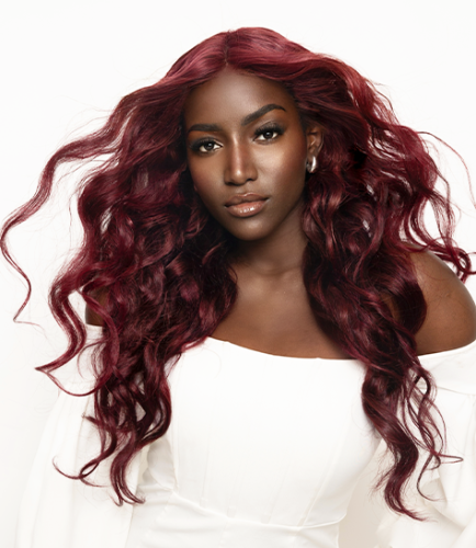 Locks Red Wavy 26"