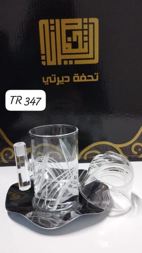 طقم بيالات وفناجيل تركي ١٨ قطعة