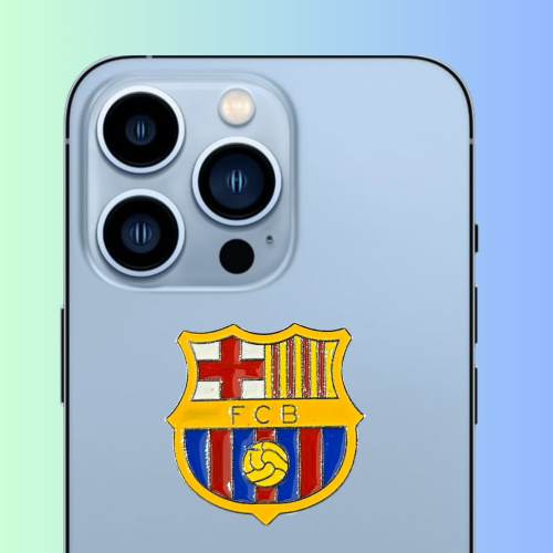 استكر جوال معدني برشلونه