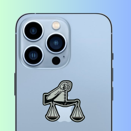 استكر جوال معدني ميزان العداله