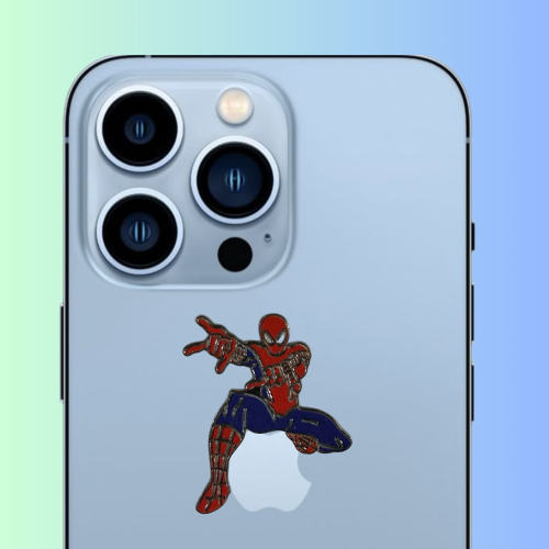 استكر جوال معدني سبايدر مان