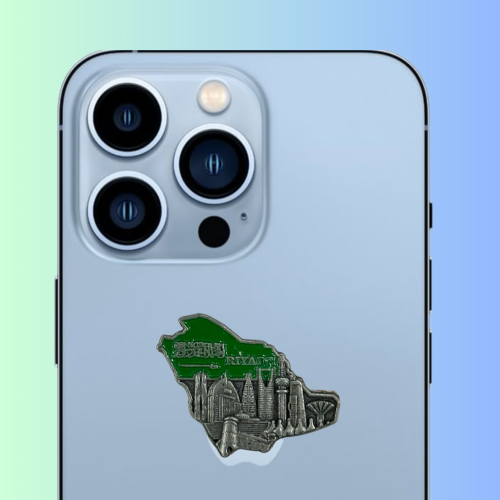 استكر جوال معدني خريطة المملكة