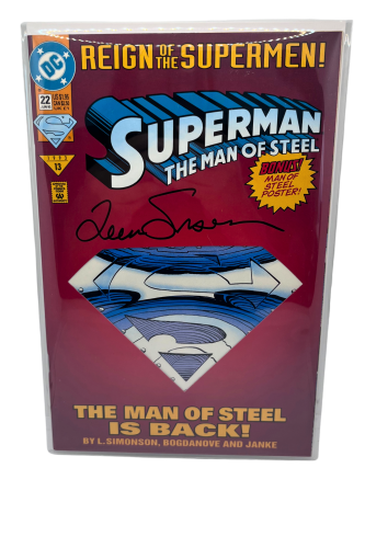 DC Comics Superman Man of Steel 1993 #13, #22 Sign...