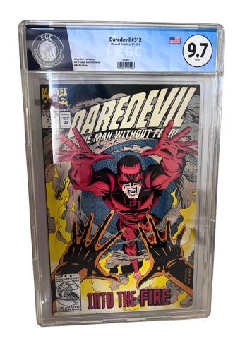Daredevil Marvel Comic #312 1993, Graded 9.7