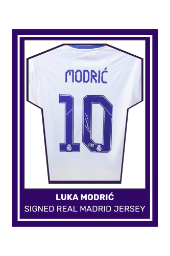 Luka Modrić Signed Real Madrid Jersey
