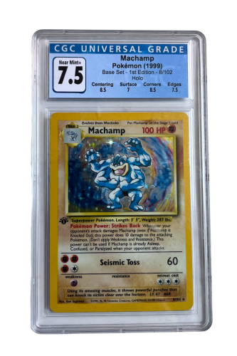 8/102 Machamp 1st Edition, CGC 7.5