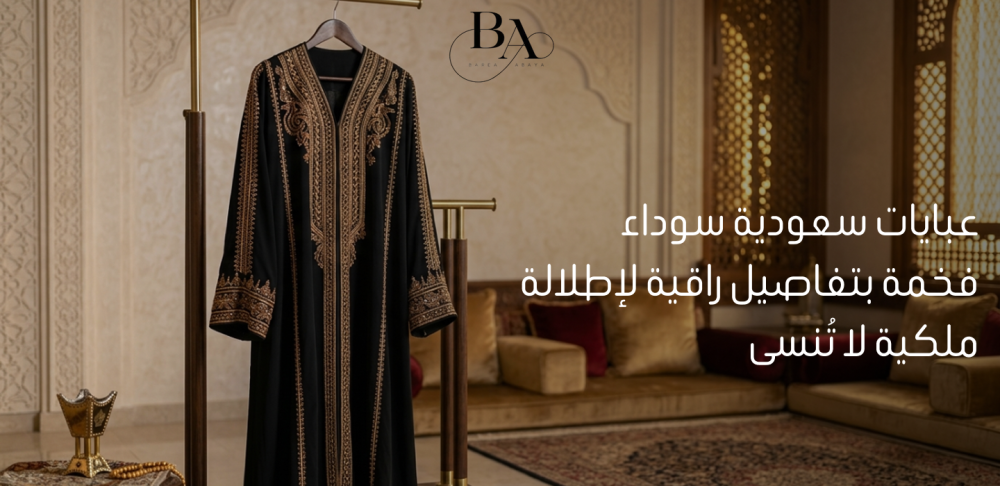 عبايات سعودية سوداء فخمة