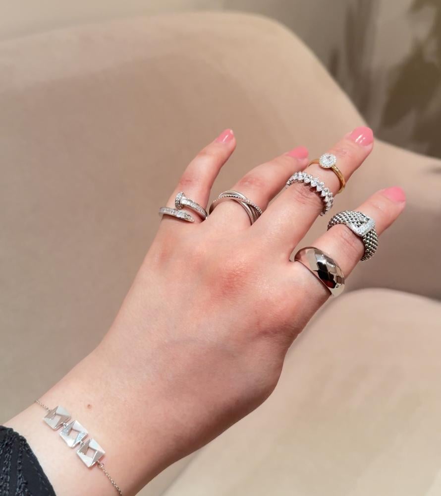 3lines خاتم التداخل الانيق - فضه ٩٢٥