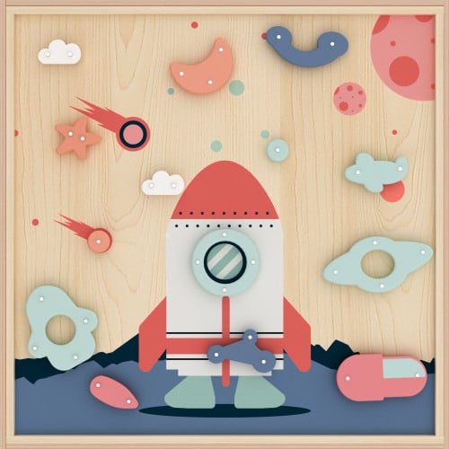 لوح تسلق جداري صارخ الفضاء 01