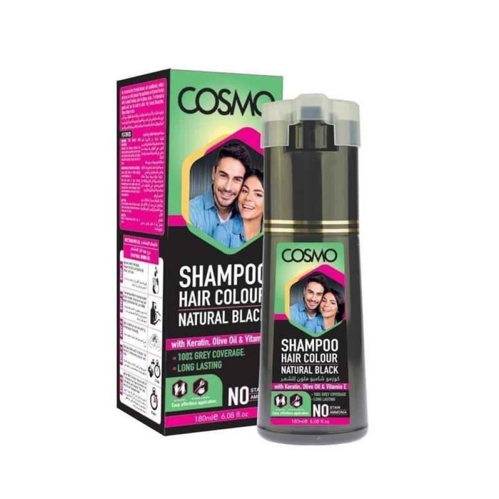 Cosmo Natural Black Hair Dye Shampoo 180ml